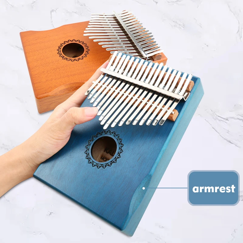 Kalimba 17 клавиш красное дерево большой палец пианино mbira музыкальный инструмент
