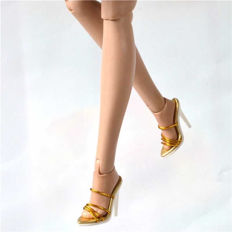 1/6 Female Skintight Jumpsuit Black High Heel for 12'' Phicen Action Figure 