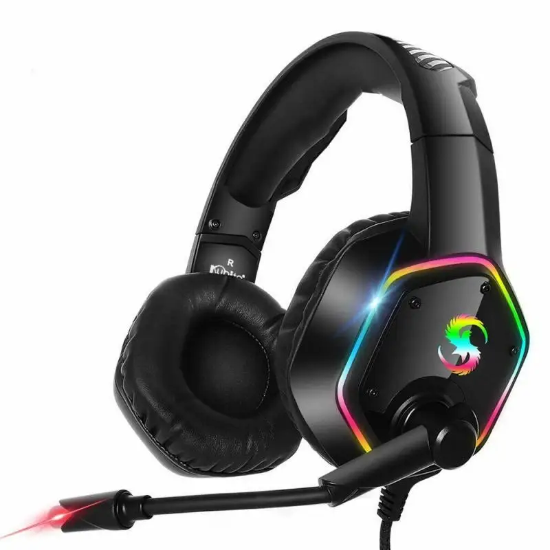 Gaming Headset 3 5mm K15 Gaming Headset LED With Microphone Headset Gorgeous Glare For PC Laptop PS4 Slim Xbox One X S