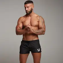 Пляжные брюки, летние мужские быстросохнущие спортивные штаны для бега, фитнеса, дышащие тренировочные штаны