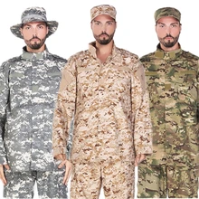 17 видов цветов, Мужская армейская Тактическая Военная униформа, камуфляжная боевая рубашка, одежда, спецназ, ACU Militar, униформа для мужчин, комплект пальто