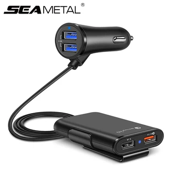 

12V Car Cigarette Lighter 4 USB Charger Splitter Charge Power Adapter Charge USB QC 3.0 Car Cigarette Lighter Extension Cable