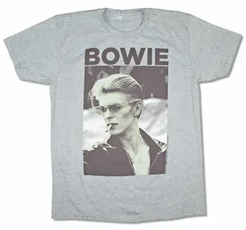 

David Bowie Smoking on Heather Grey T Shirt New Official