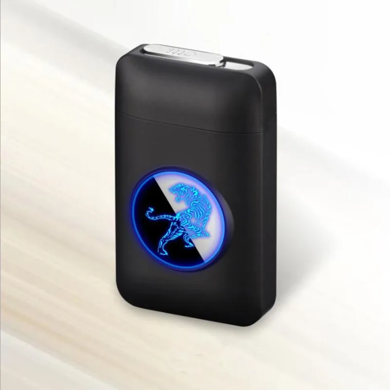 Электронная зажигалка зарядка USB зажигалки сигареты Чехол Коробка Графический