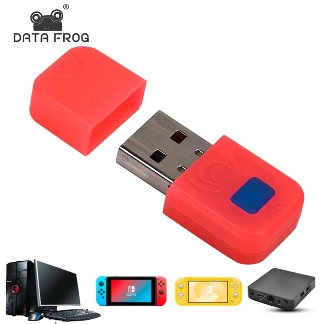 DATA FROG Wireless Receiver Bluetooth Adapter Converter Compatible-Nintendo Switch PS5 PS4 Controller PC Steam -