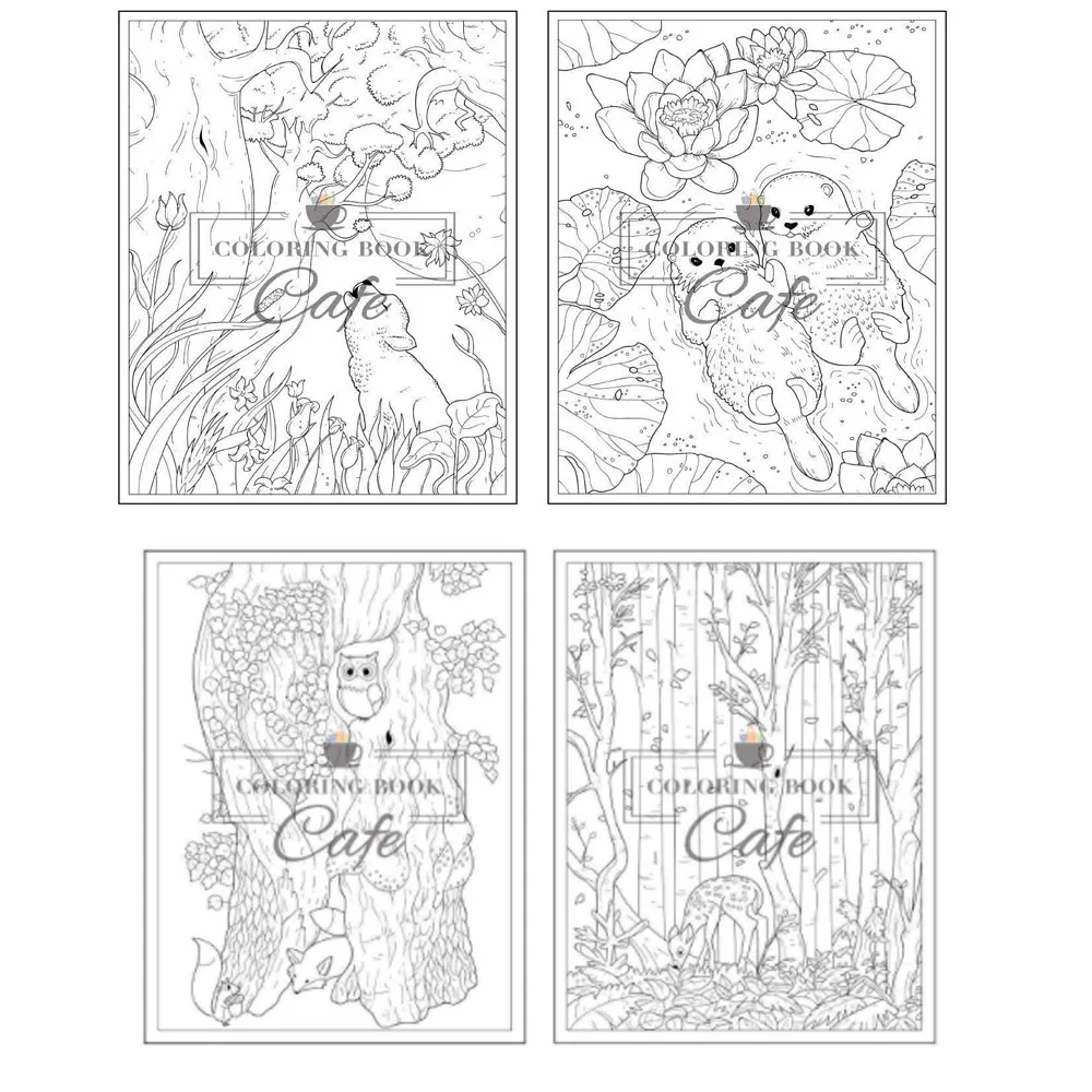 Autumn Life Coloring Book: An Adult Coloring Book Featuring Beautiful  Autumn Scenes, Charming Animals and Fall 25 page