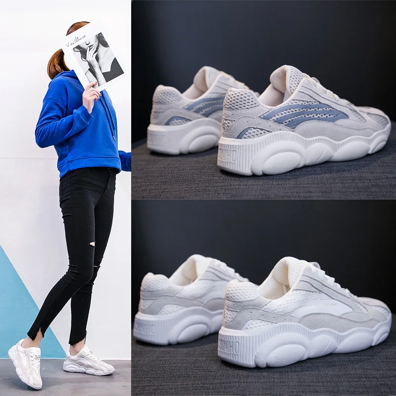 

Bear Shoes Women's 2019 Spring New Style Korean-style Net Red Shoes round-Toe Versatile WOMEN'S Thin Shoes Trend Students Daddy