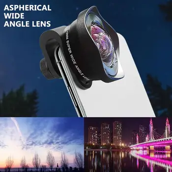 

Phone Camera Lens Kit Aspherical Super Wide Angle Lens Clip-On Phone Camera Lens Mobile Phone Photography Accessories
