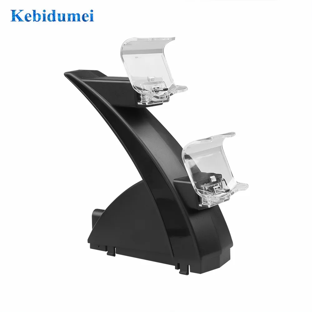 KEBIDU Dual USB зарядное устройство док-станция Зарядка для sony Play станция 4 для PS4 беспроводной контроллер геймпад консоль контроллер
