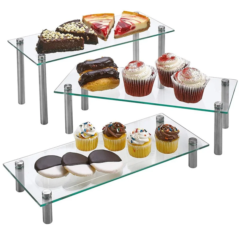  4 Layers Cake Stand Afternoon Tea Wedding Plates Party Tableware New Bakeware Acrylic Tray Display 