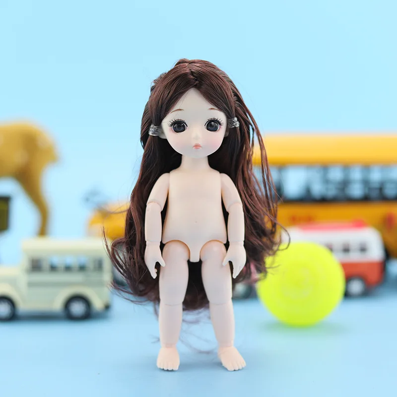 Новая кукла Bjd 1/12 16 см 13 подвижные суставы изменение макияжа Длинные Короткие