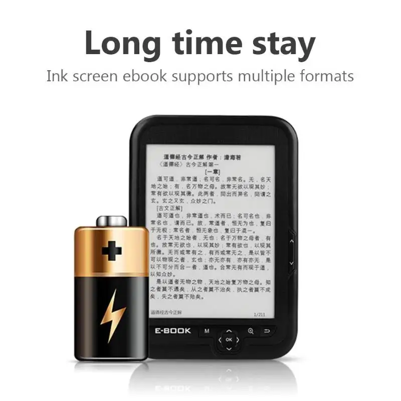 VODOOL Bk-6006 электронная книга ридер 6 дюймов Мини E-Ink дисплей электронная книга ридер 4 г/8 г/16 г многофункциональный электронная ридер лучший подарок для детей студентов