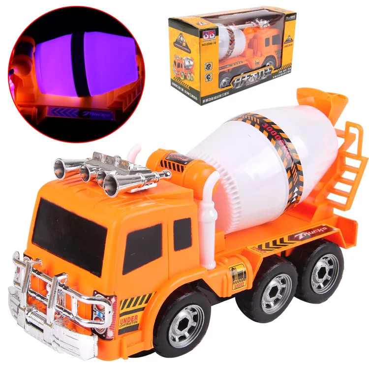 

Shining Music Universal Cement Mixer Cement Tank Stir Rotating Engineering Vehicle Model Electric Toys