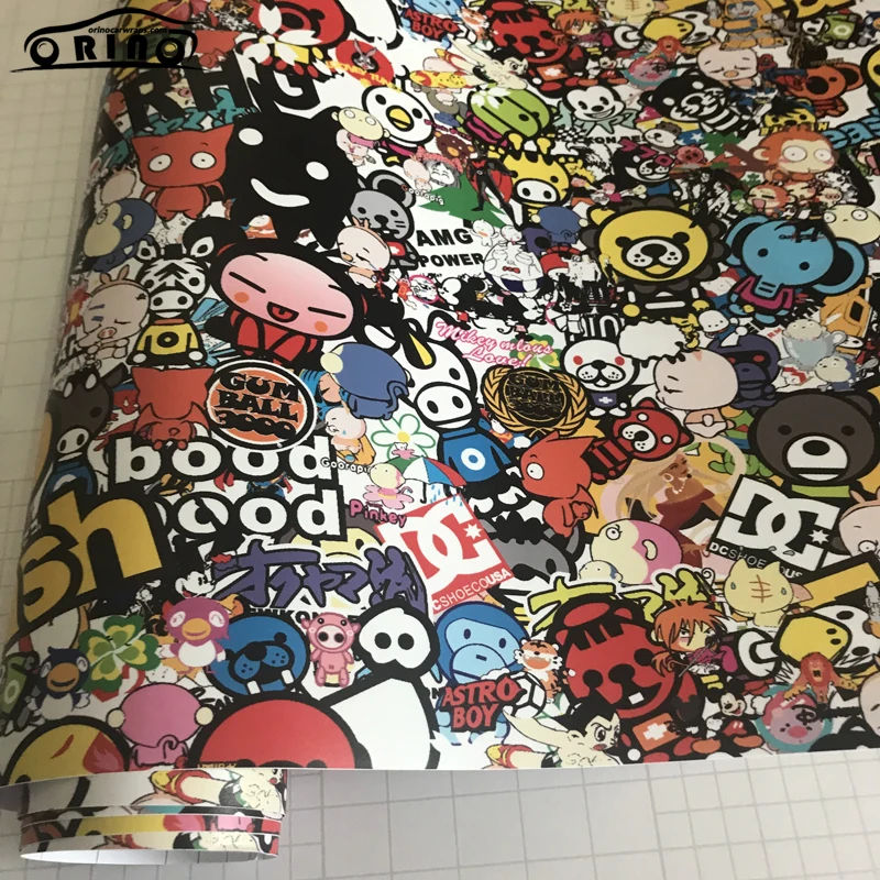 Cartoon JDM Sticker Bomb Vinyl Film-1