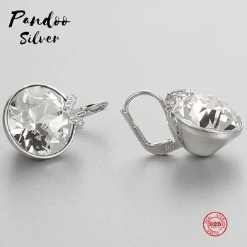 

Fashion Charm Sterling Silver Original 1:1 Copy, Simple And Colorful Shining Glamorous Earrings Women's Luxury Jewelry Gifts