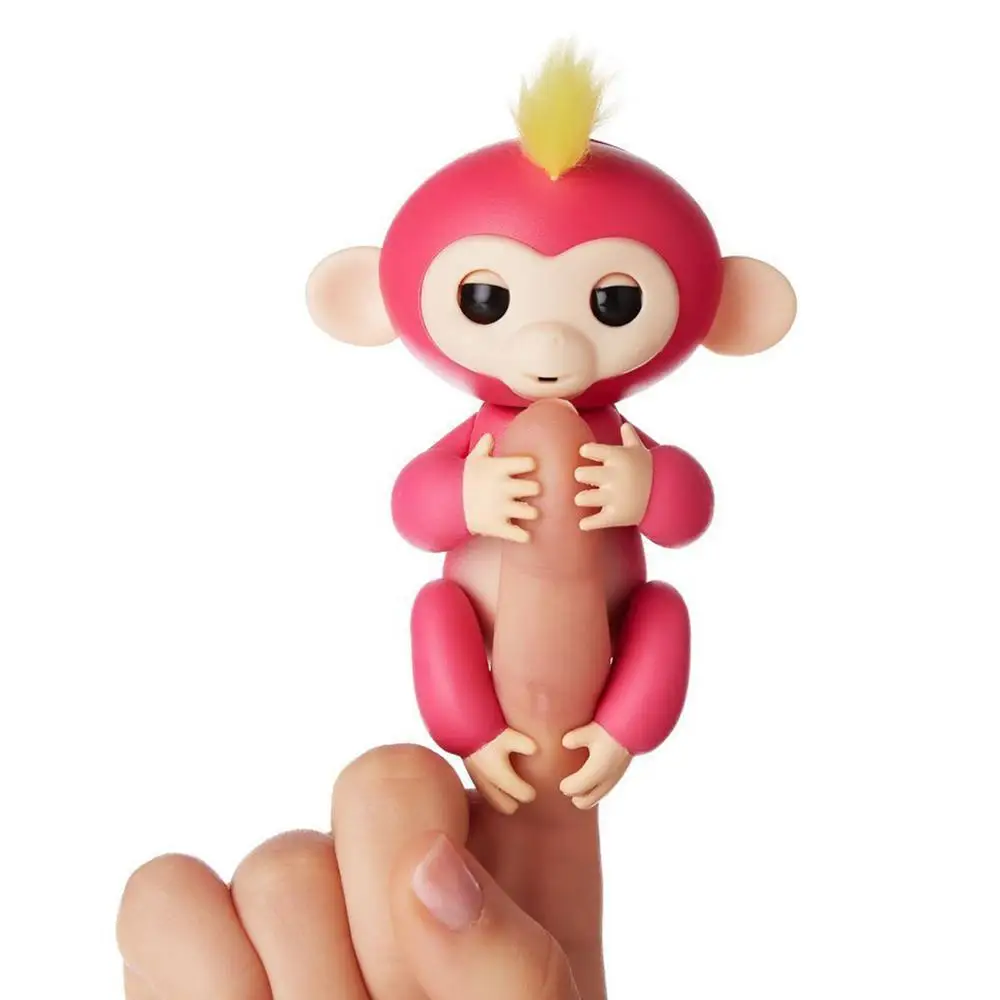 Interactivo bebé mono alevines Zoe niños juguete para regalo baterías incluidas rojo