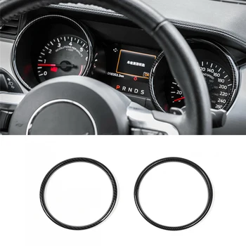 

Instrument Panel Dashboard Decoration Cover Trim Sticker for Ford Mustang 2015-2017 ABS Carbon Fiber Car Interior Accessories