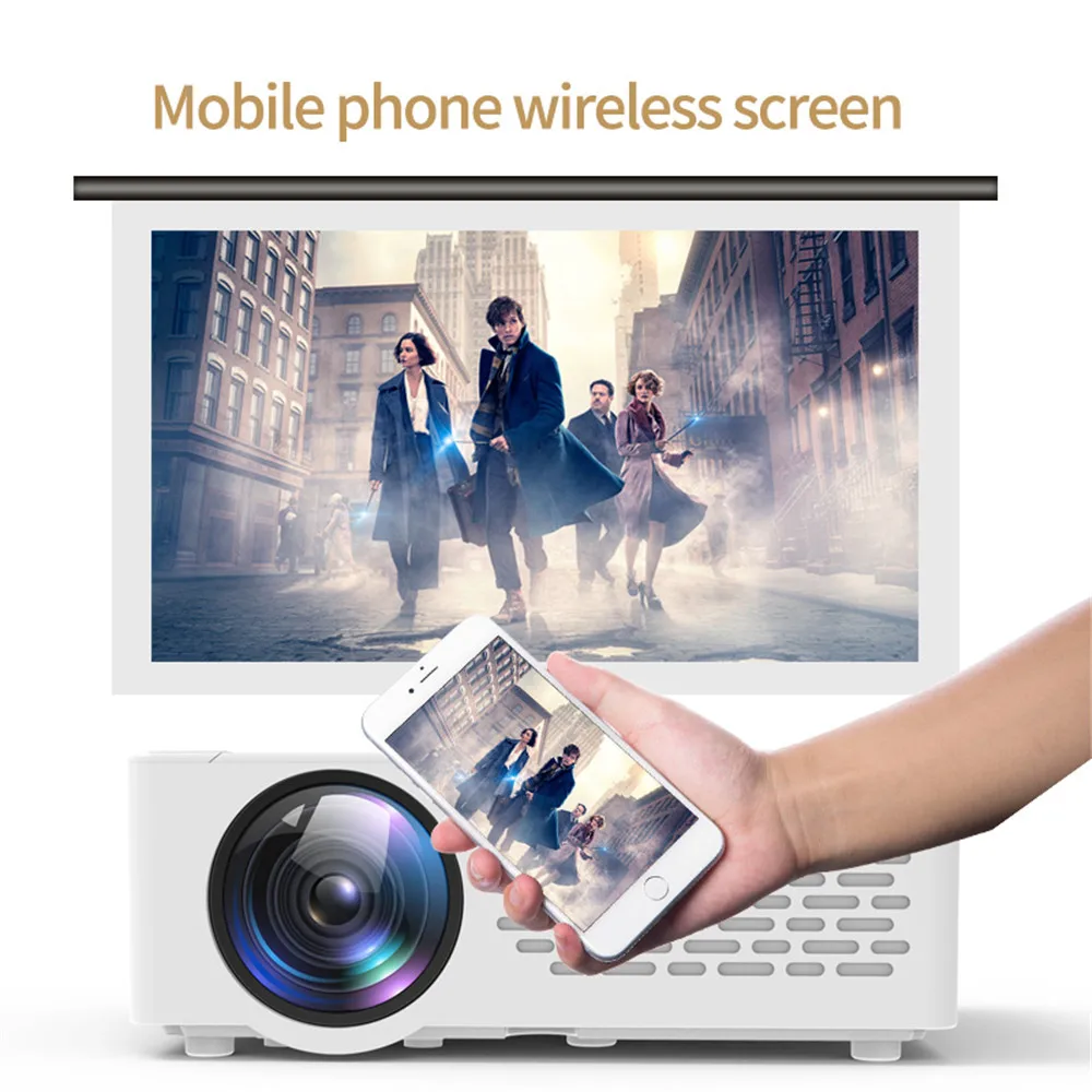 J12 мини-проектор Full-HD 1080P проектор wifi экран телефона зеркальное отображение 5000 люкс проектор домашний кинотеатр PK J9