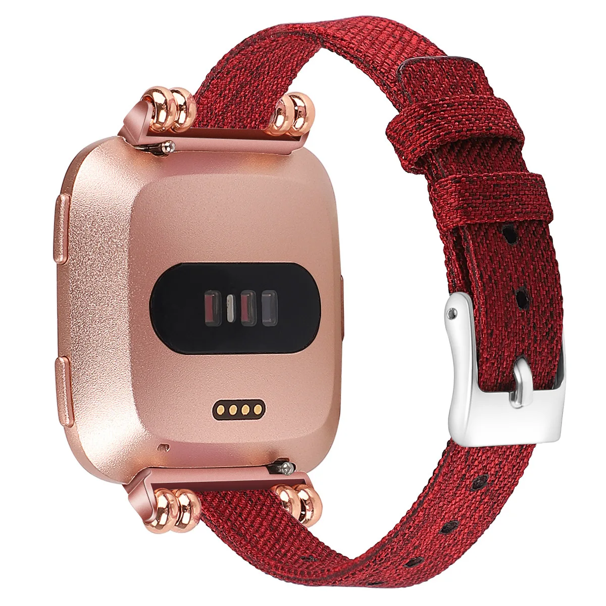 Нейлоновый холщовый ремешок для Fitbit Versa персональный красочный браслет для Versa Lite аксессуары для умных часов с металлической пряжкой