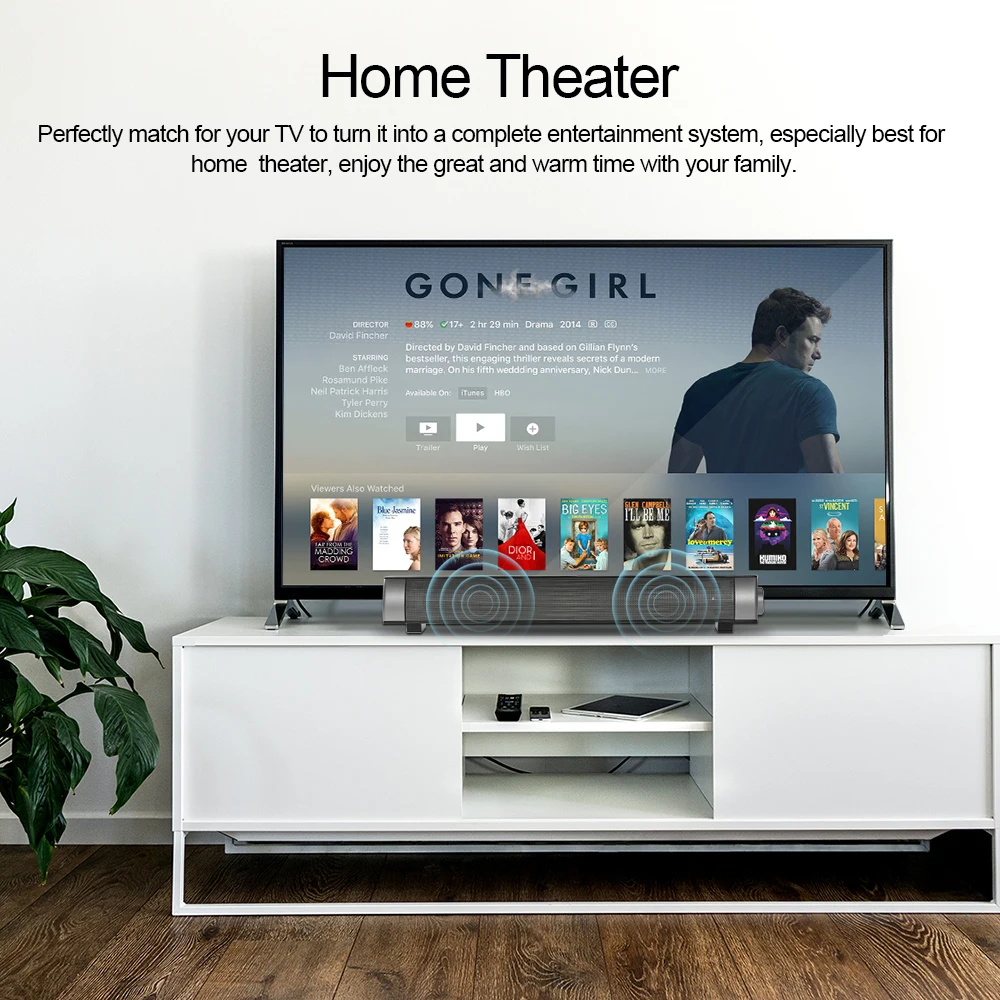 Звуковая панель Bluetooth колонки домашний кинотеатр Бас Сабвуфер Hands-free Soundbox Колонка AUX TF карта воспроизведения музыки для ТВ смартфонов