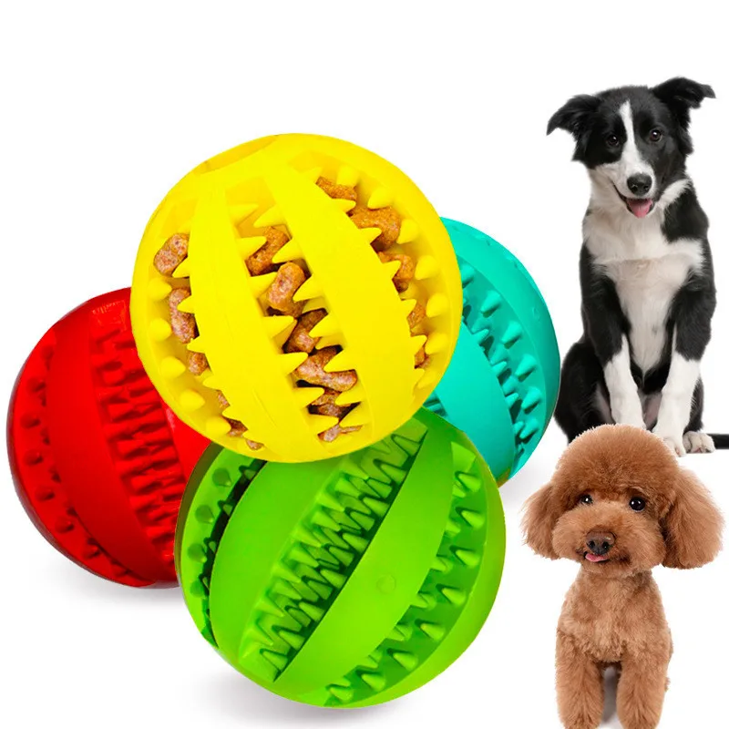 

Pet Sof Dog Toys Toy Funny Interactive Elasticity Ball Dog Chew Toy for Dog Tooth Clean Ball of Food Extra-tough Rubber Ball