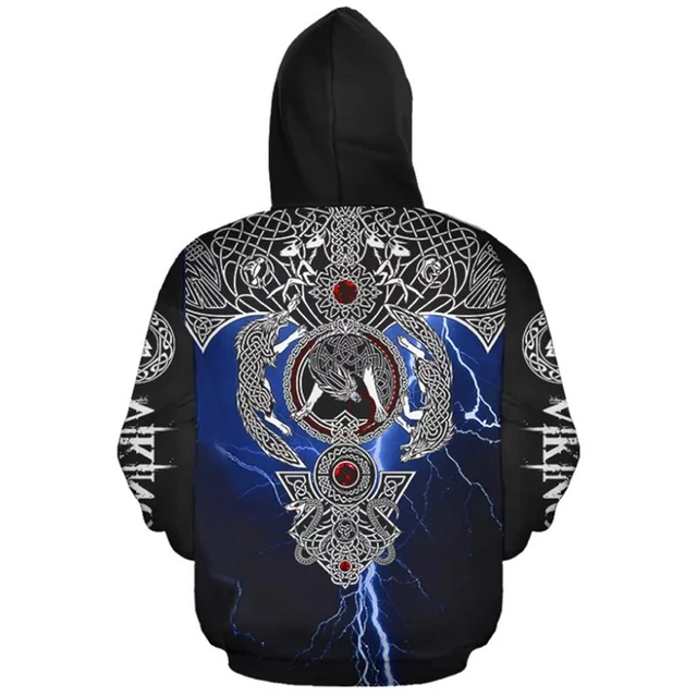 Viking Armor Tattoo 3D Printed Hoodie - Image 3