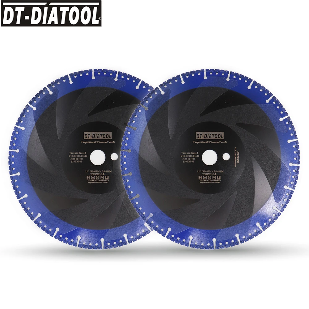 DT DIATOOL 2 шт. 12 &quotвакуумной пайки Алмазный диск для многоцелевой 300 мм спасения