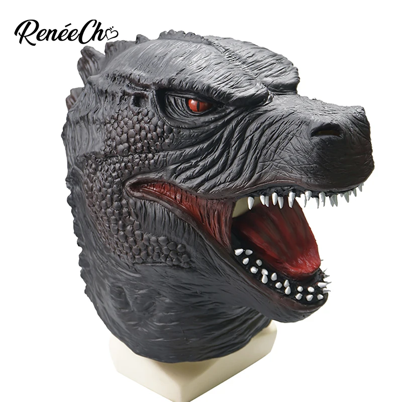 Reneecho Monster Mask For Teenager Latex Halloween Full Head Men Dinosaur Masks |