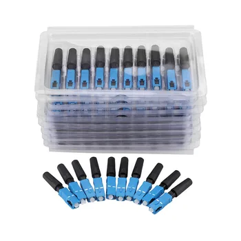 

100pcs Embedded SC Optic Fiber Quick Fast Connector Adapter for FTTH led strip connector