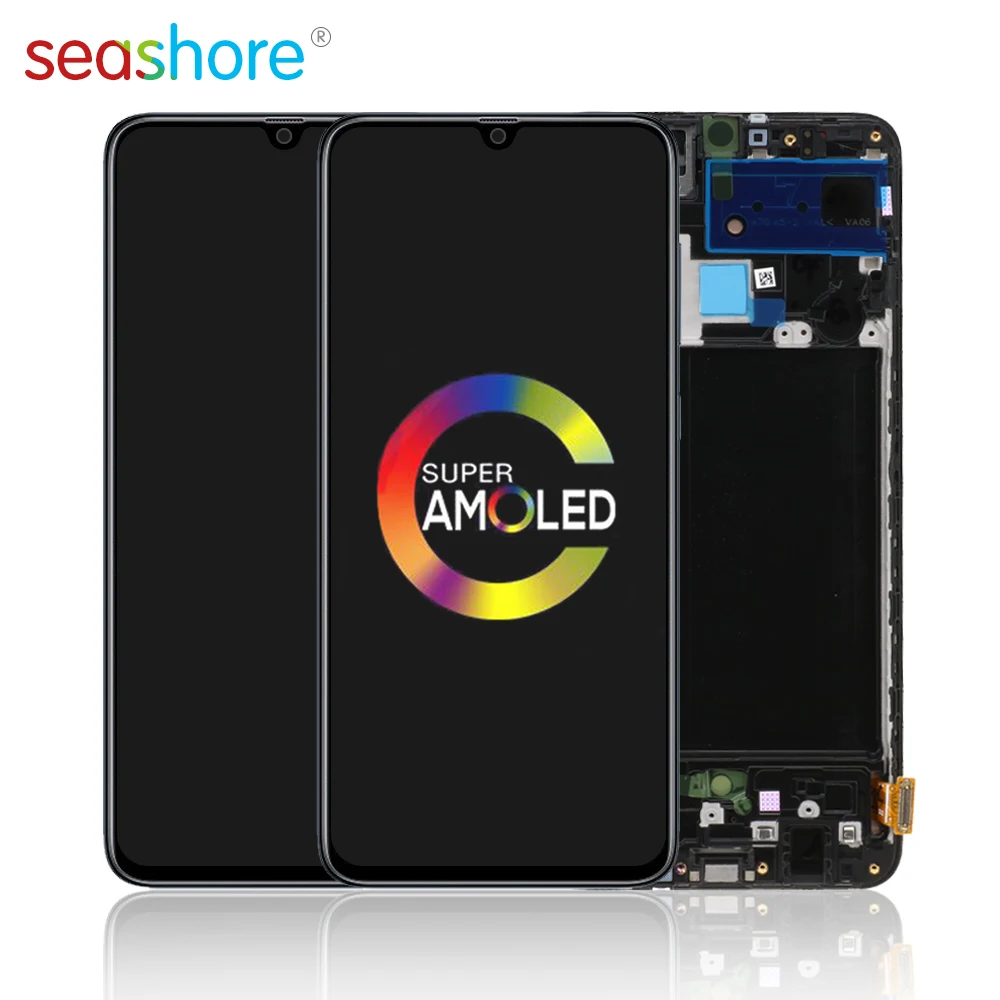 

6.7"AMOLED For SAMSUNG Galaxy A70 LCD Touch Screen Digitizer Assembly For Samsung A70 Display with Frame Replacement SM-A705 LCD