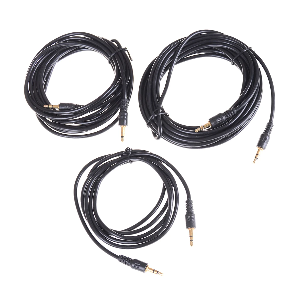 

1.5/3/5M 3.5mm Male to 3.5mm Jack Male AUX Audio Stereo Headphone Cable Auxiliary Cord For Earphone Car Speaker