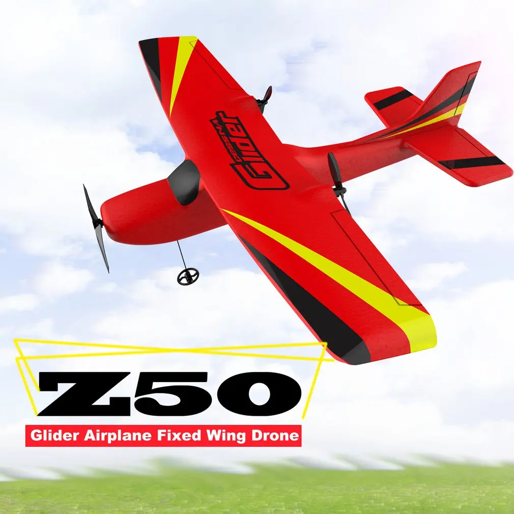 Z50 2.4G 2CH 350mm Micro Wingspan Remote Control RC Glider Airplane Plane Fixed Wing EPP Drone with Gyro RTF Toys for Children