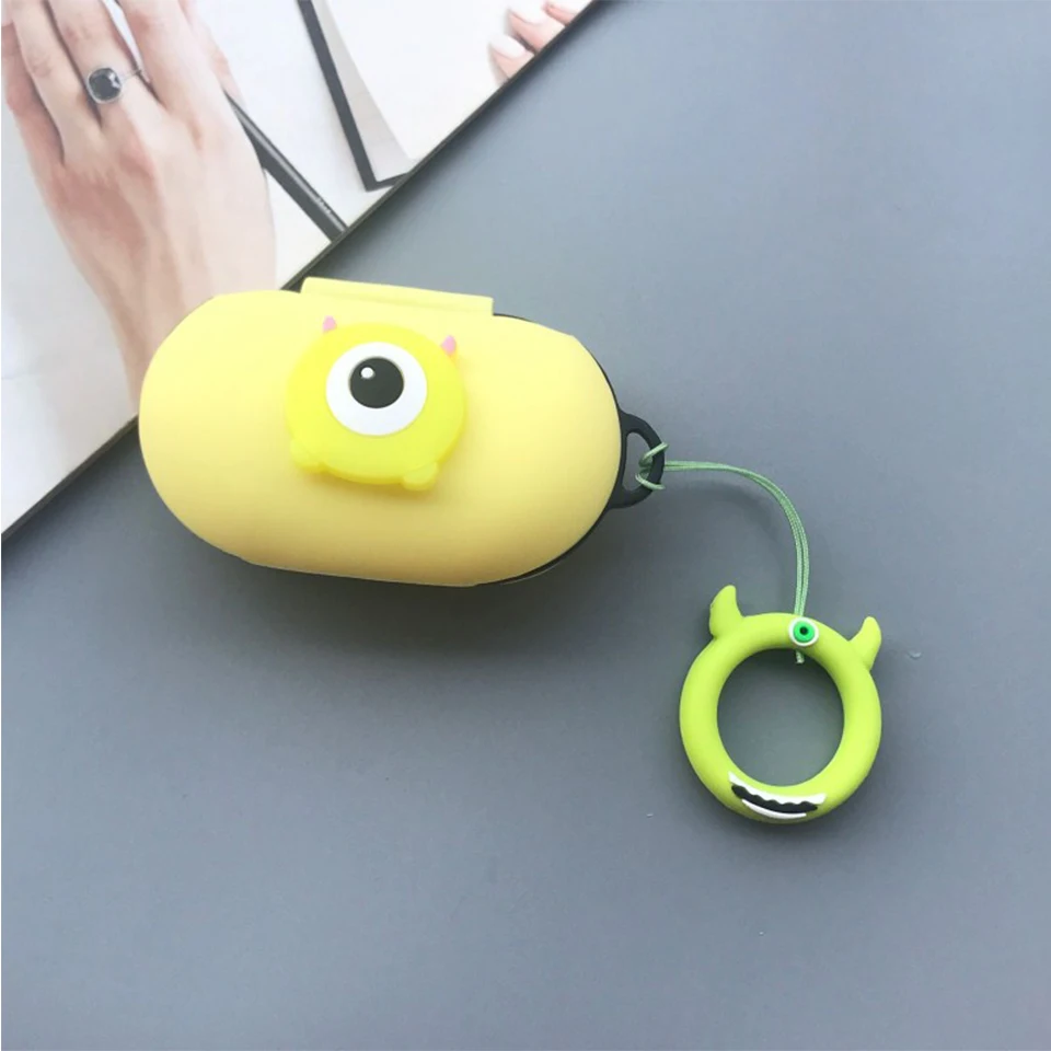 Милый мультяшный силиконовый чехол для samsung Galaxy Buds чехол Bluetooth гарнитура зарядный чехол беспроводные наушники кожа противоударный