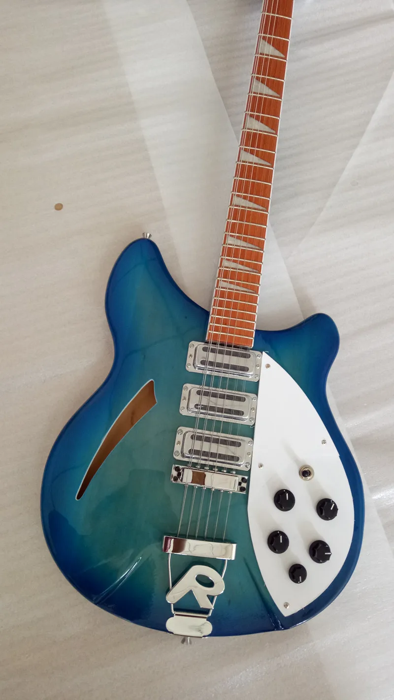 Горячая Распродажа высокое качество 12 аккорд электрогитара 330 из красного дерева