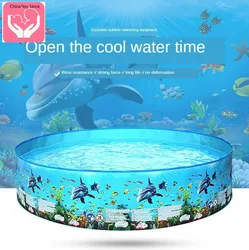 Piscine de famille ronde en plastique pour enfants, piscine d'extérieur sans Tube 
