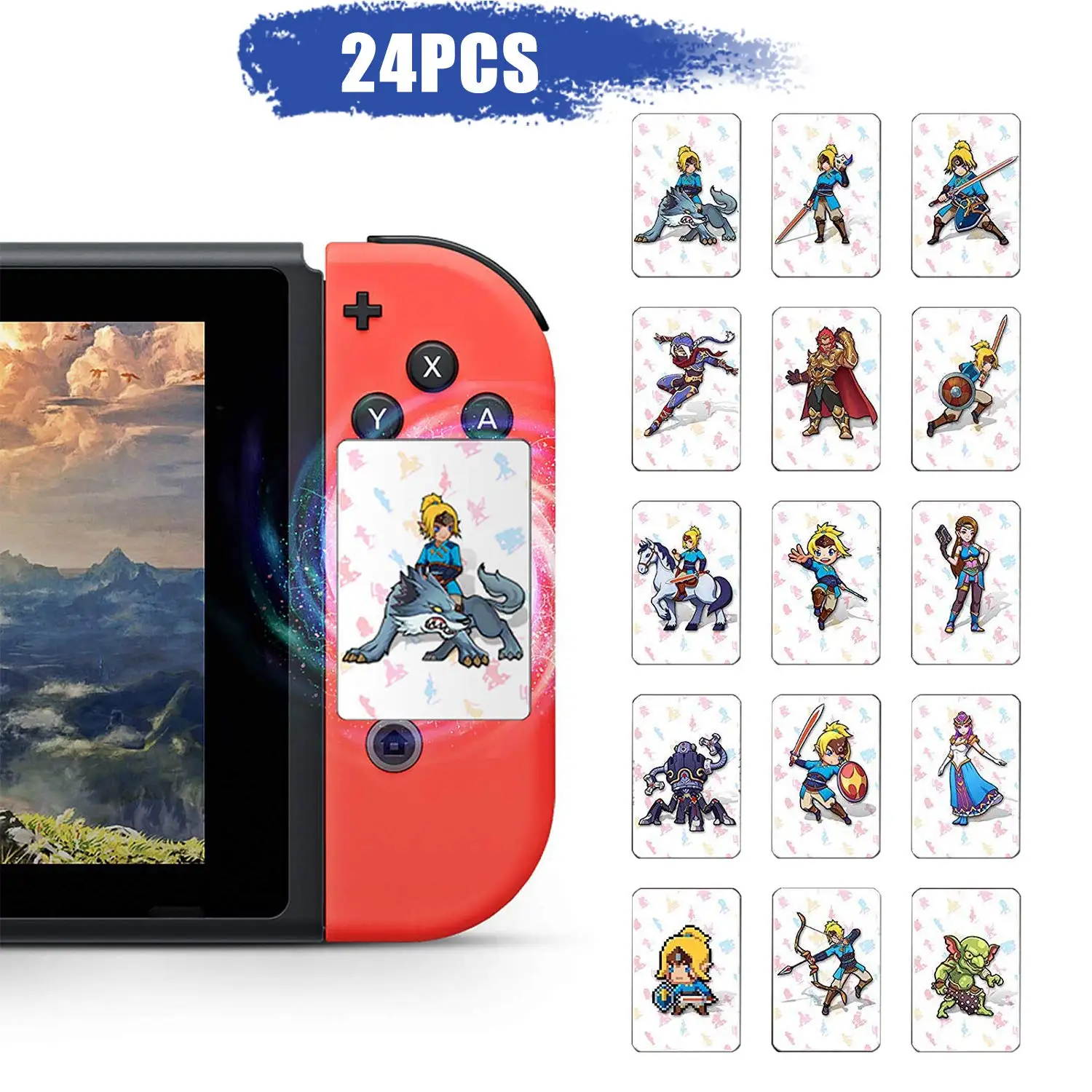 24 шт. NFC мини-карты для Легенда о Ze1da дыхание дикой природы BOTW Sw1tch Lite Wii девушки