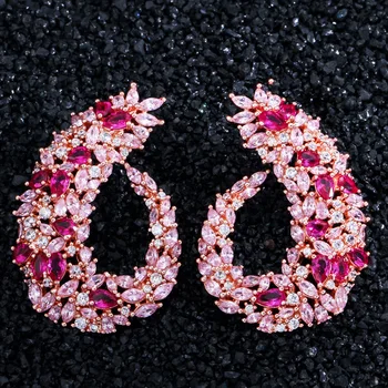 

Three gold filled earrings for women earrings pendientes mujer moda 2019 oorbellen earings brincos earring fashion jewelry