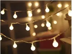 1.5M/3M/6M/10M Balls Fairy String Decorative Lights Battery Operated Wedding Christmas Outdoor Garland Decoration - Испускаемый цвет: Тёплый белый