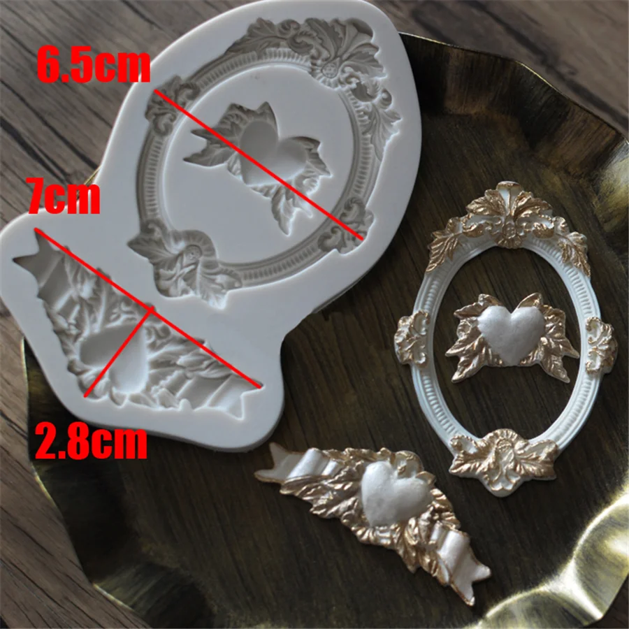 

1pc frame silicone cake mold fondant mold cake decorating tools chocolate gmpaste mould cake moulds FTM1241