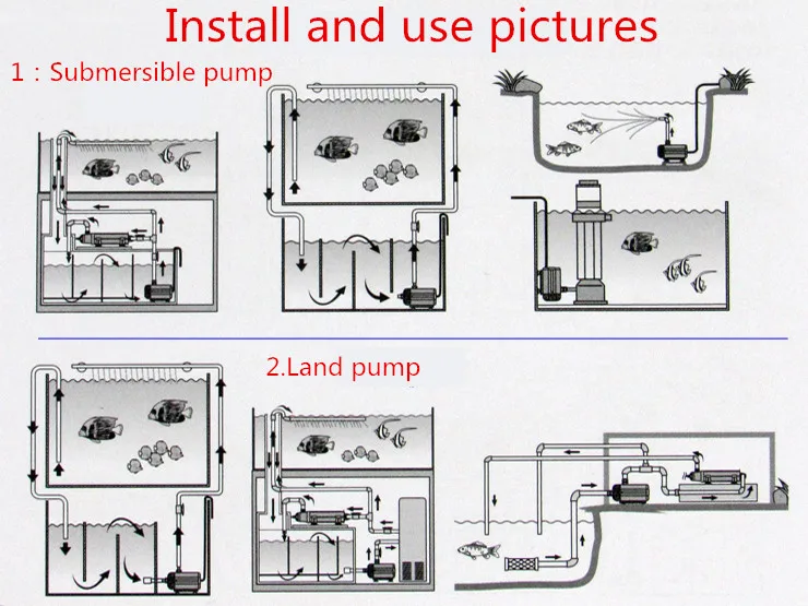 Hailea HX 6830 6840 6850 Fish tank and aquarium circulating submersible pump fish pond rockery waterfall amphibious water pump water pump aquarium water pump fish tank pump