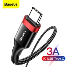 Baseus USB Type C Cable Quick Charge 4.0 QC 3.0 Fast Charging For Xiaomi Samsung Huawei USBC Data Wire Cord Phone Charger Cables