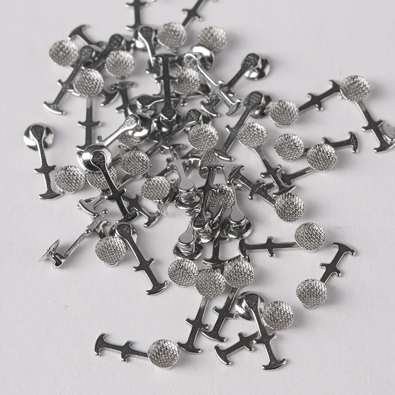 50 Pezzi Ortodonzia Dentale Mini Stop Guarnizione Tonda Gancio - Foto 3