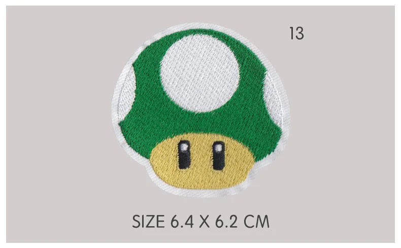 10 шт. нашивки Super Mario Bros для одежды, железные нашивки, вышивка, аппликация для шитья, эмблема на ткани, аксессуары для одежды Diy