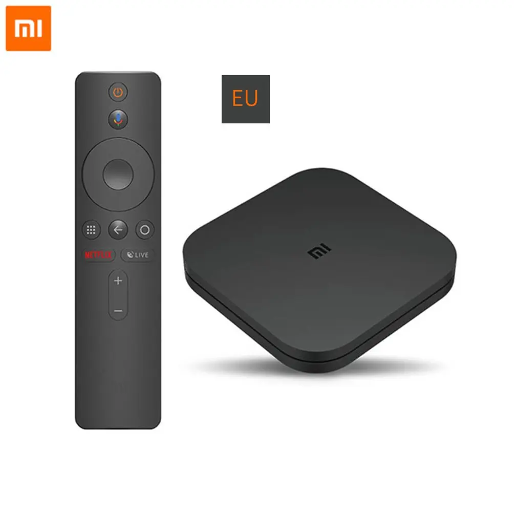 Глобальная версия оригинальной Xiaomi mi Box S 4K Android 8,1 4 четырехъядерный Смарт ТВ приставка 2 ГБ 8 ГБ HD mi 2,4G 5,8G WiFi BT4.2 Mali450 1000Mbp