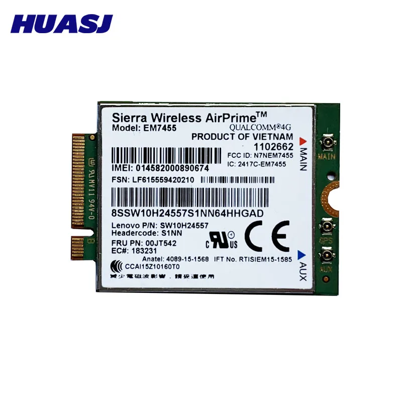 Modem WWAN Lenovo 01AX746 / 01AX748 – GOBI6000 EM7455 Per ThinkPad L570 T470 X270