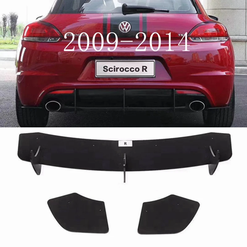 Для Volkswagen Scirocco ABS задний бампер диффузор бампер 2009-- Комплект кузова задний спойлер(только R - Цвет: 2009-2014