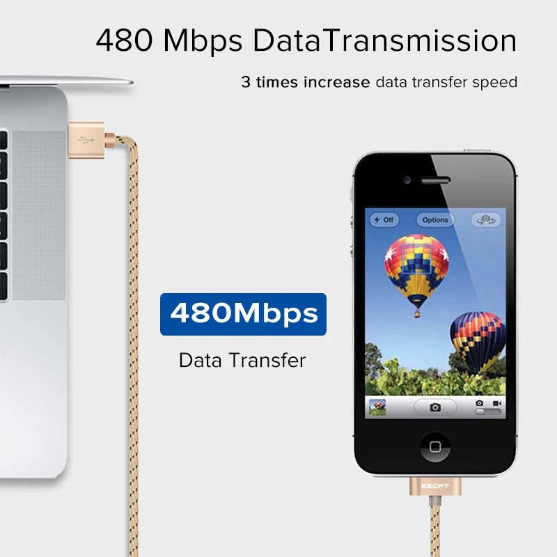 EECPT 30 контактный USB кабель для iPhone 4S 4 3GS iPad 1 2 3 iPod Nano iTouch зарядного устройства