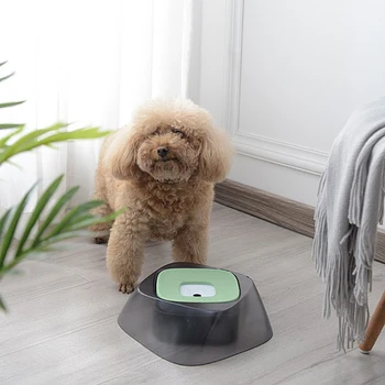 

2019 New Arrival Pet Dog Drinking Water Bowl Potable Buoyancy Bowl Outdoor Travel Matte Splash-proof Non-Water Wet Bowl