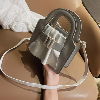 

2019 European fashion simple box women's designer handbag high quality PU leather single shoulder diagonal straddle bag WW005