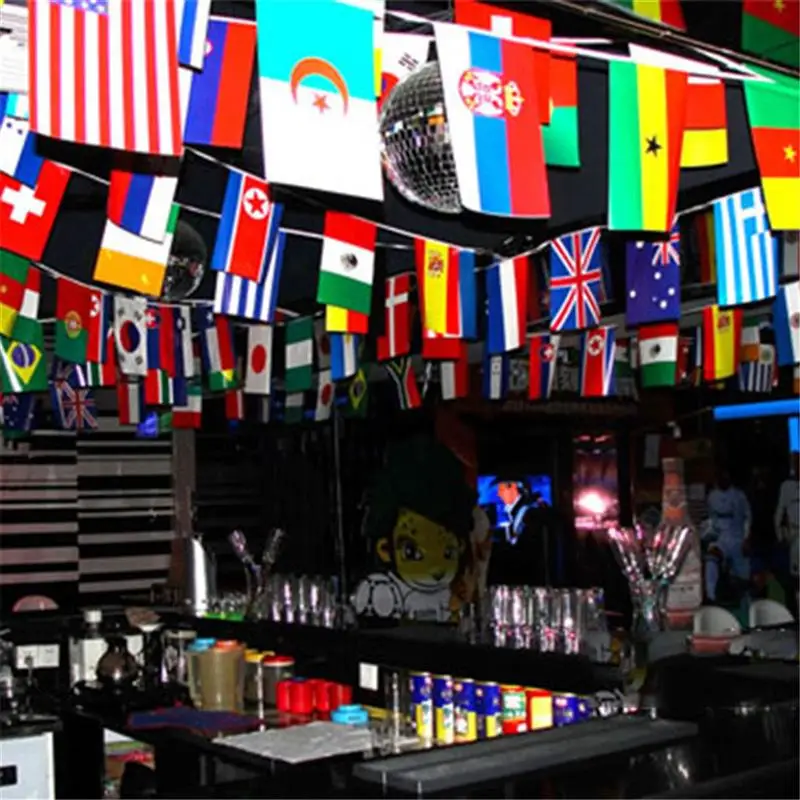 100/200 Countries Flag Banner International World Flags String Bunting for National Party Decor party decorations